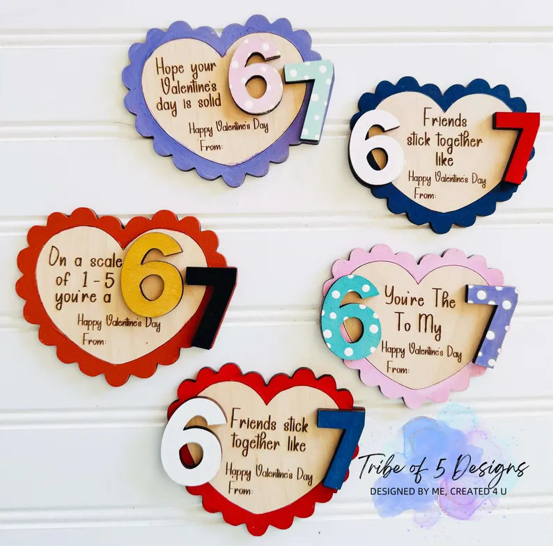 67 Valentines Day Wooden Cards Svg | Valentines Day Laser Files Svg | Kids Valentines Day Cards S... | Etsy (US)