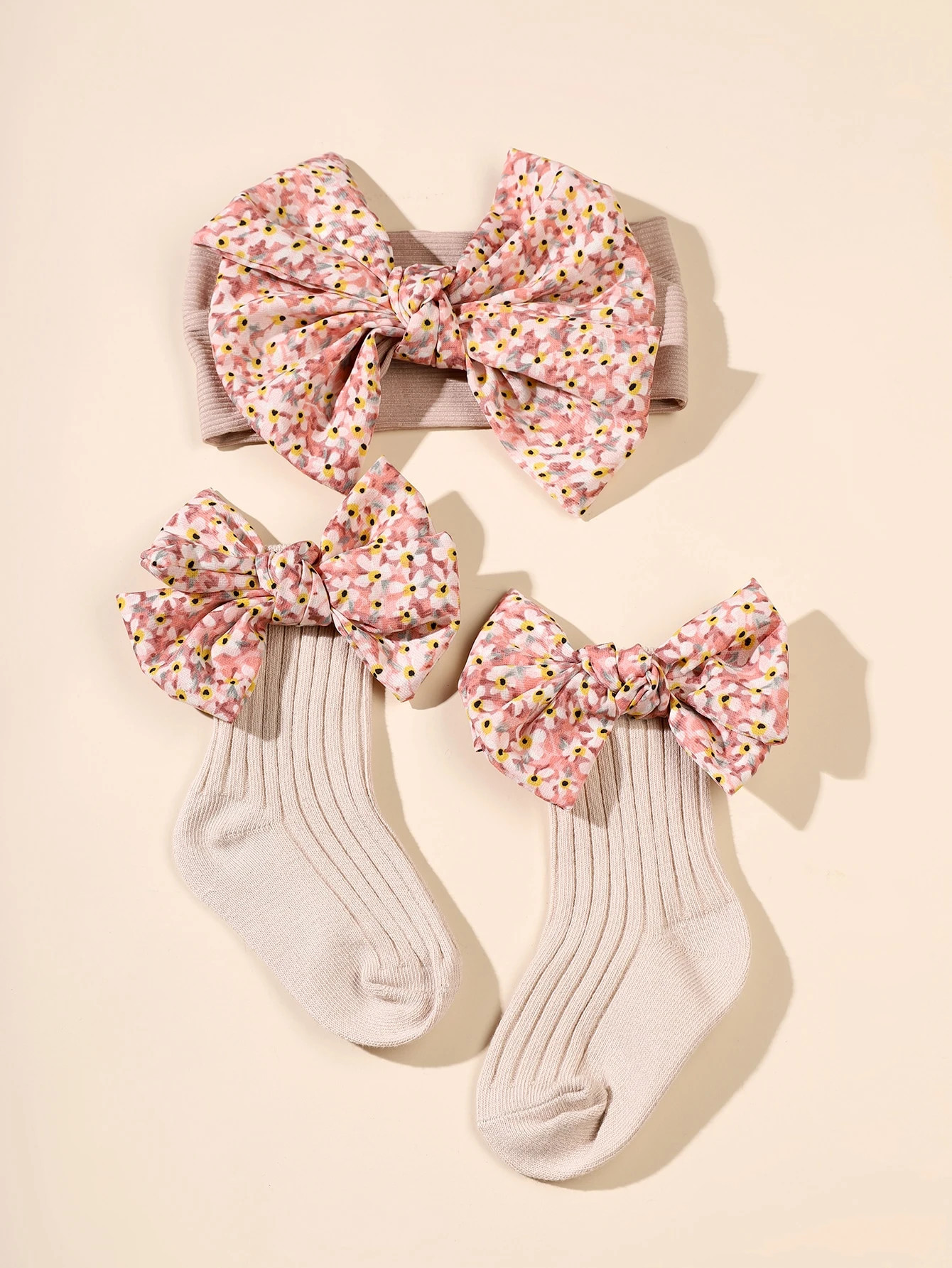 Baby Bow Decor Hair Band & Socks | SHEIN