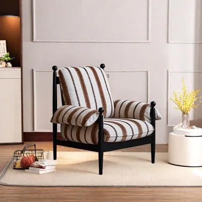 Cotton Linen Chair with Imported Ash Wood Frame | Wayfair North America