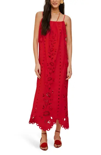 FARM Rio Richelieu Embroidered Maxi Sundress at Nordstrom Rack, Size Xx-Small | Nordstrom Rack