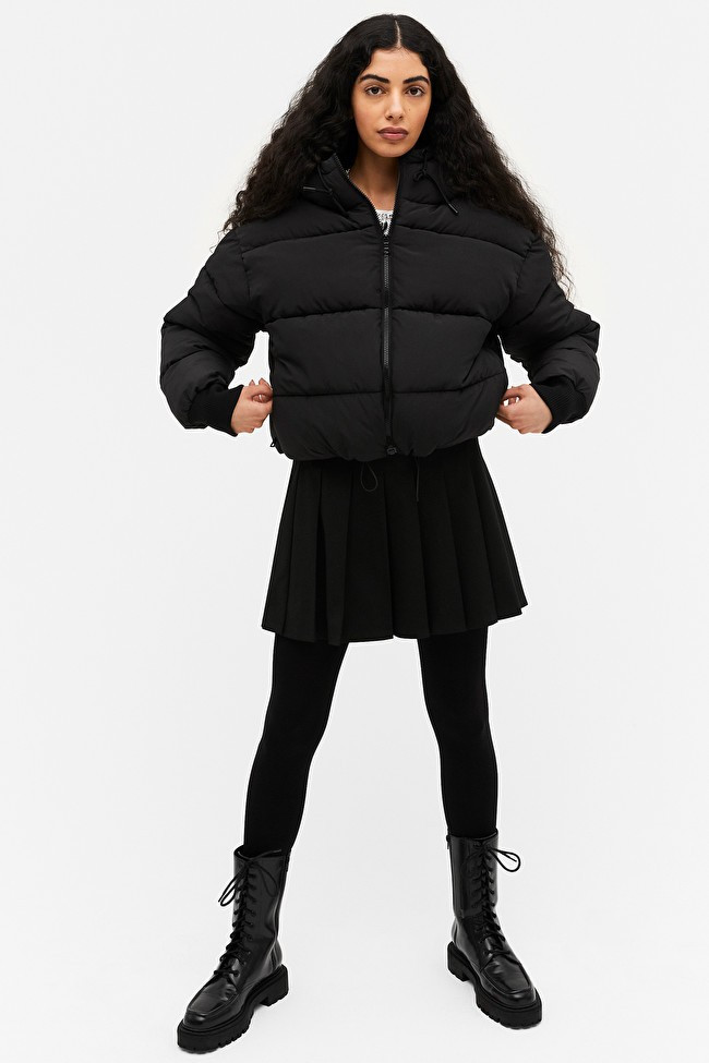 Cropped puffer jacket | Monki