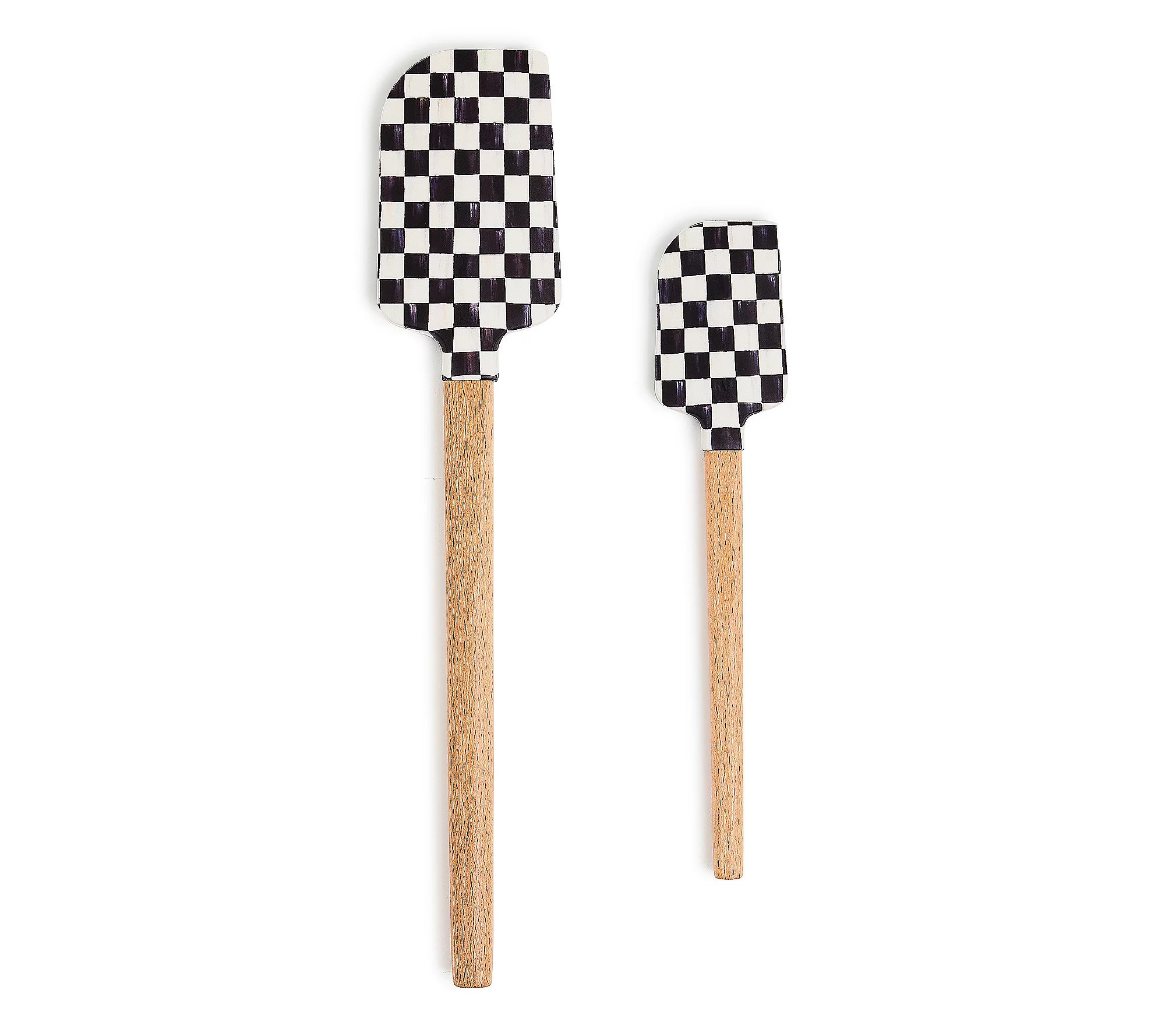 MacKenzie-Childs Set of 2 Check Spatula Set | QVC