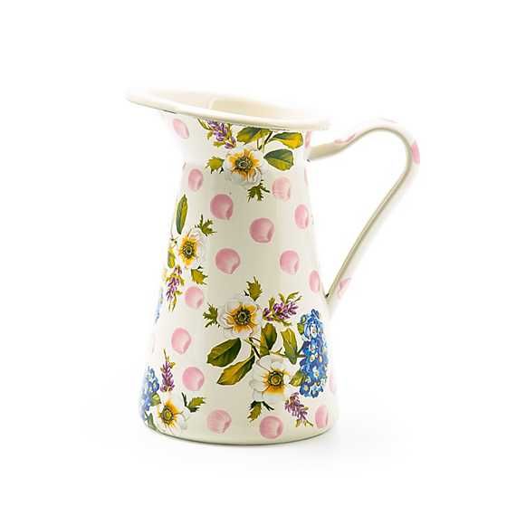 Wildflowers Pink Medium Practical Pitcher | MacKenzie-Childs