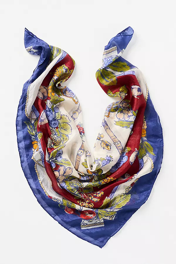 By Anthropologie Large Printed Silk Scarf | Anthropologie (US)