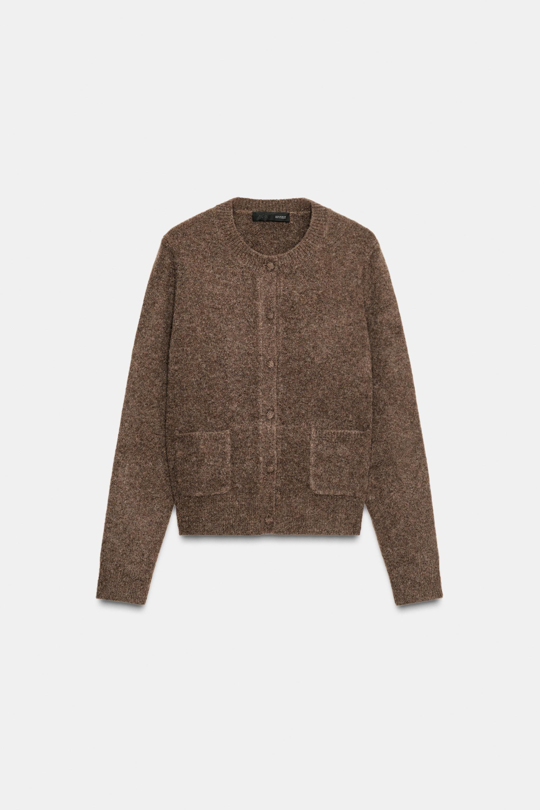 COVERED BUTTON KNIT CARDIGAN | Zara US