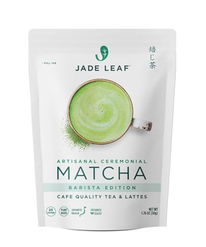 Jade Leaf Matcha Artisanal Ceremonial Grade Matcha Green Tea Powder - Authentic Japanese Origin - Barista Edition For Cafe Quality Tea & Lattes (1.76 Ounce) | Amazon (US)