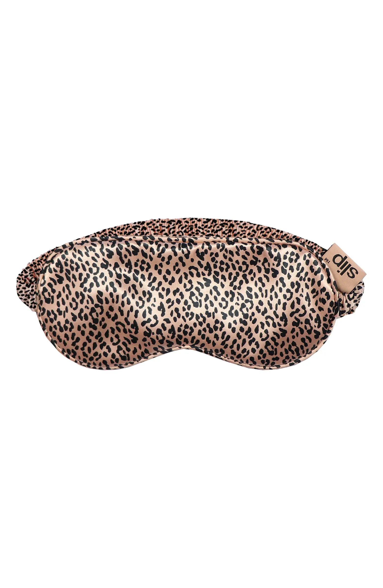 Rose Gold Leopard Print Pure Silk Sleep Mask | Nordstrom