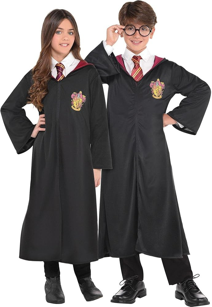 SUIT YOURSELF Gryffindor Robe, Harry Potter Halloween Costume for Kids, Large/Extra Large | Amazon (US)