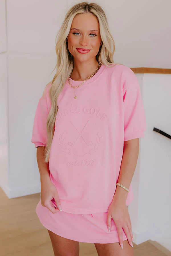 Apres Golf Embossed Top | Impressions Online Boutique