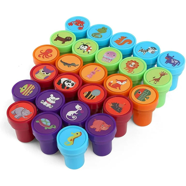 Naler 26Pcs Zoo Animal Stamps for Kids,Self Inking Stamps for Child Xmas Birthday Gift,Party Favo... | Walmart (US)