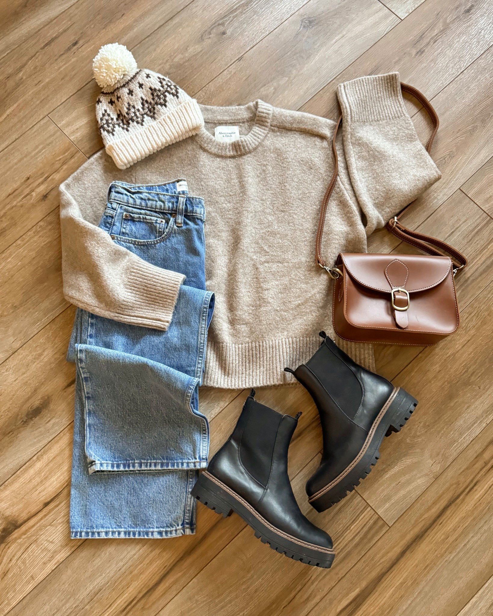 casual everyday outfits. neutral sweater. abercrombie jeans. abercrombie outfits. 

#LTKSeasonal #LTKootd #LTKSaleAlert