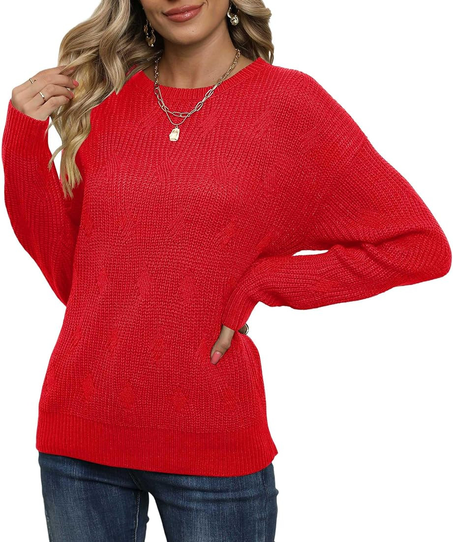 Jouica Women's Fall Lightweight Sweater Knit Casual Pullovers Sweaters for Women | Amazon (US)