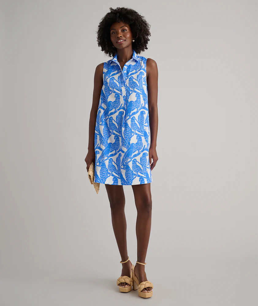 Stretch Cotton Printed Jordan Dress | UNTUCKit (US)