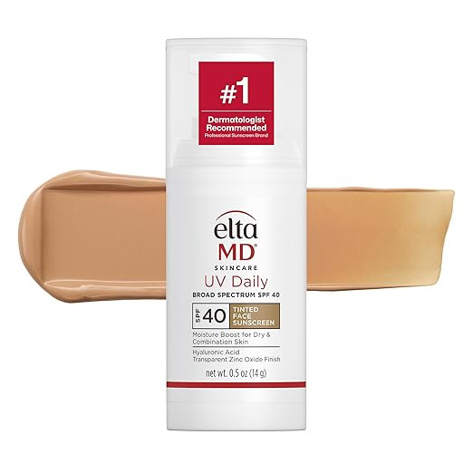 EltaMD UV Daily Face Sunscreen with Transparent Zinc Oxide and Hyaluronic Acid, Moisturizes and P... | Amazon (US)