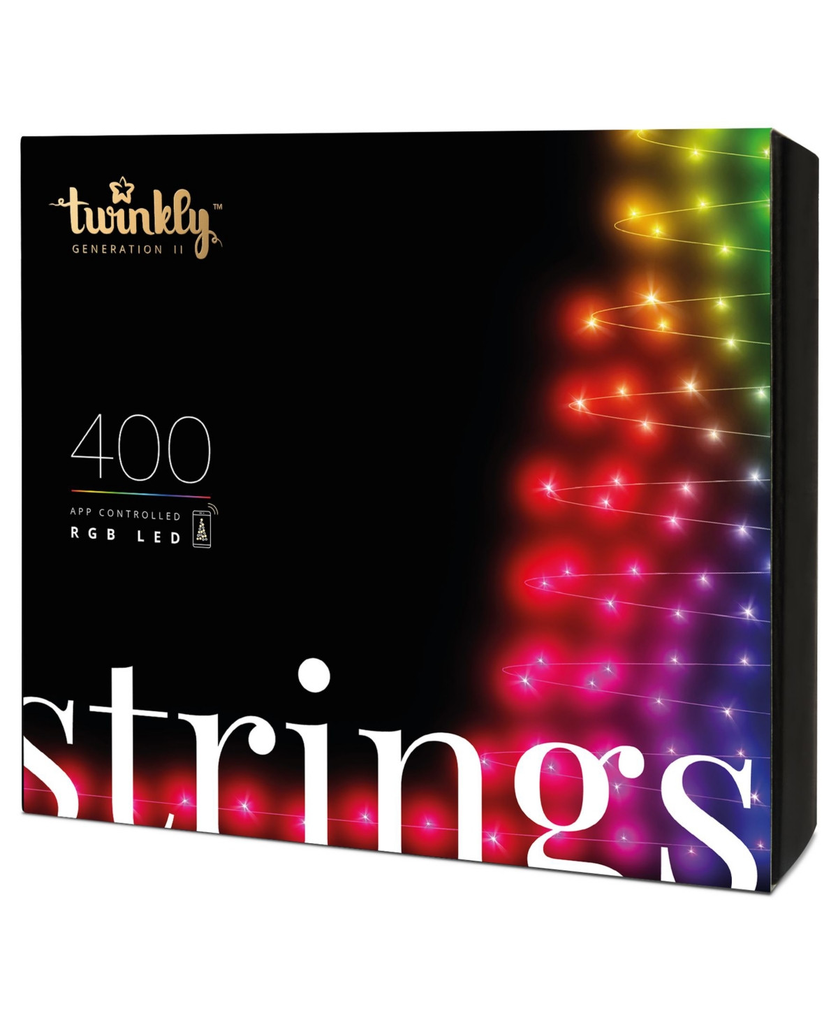Twinkly App Controlled String Light with 400 Multicolor Rgb Led Lights | Macys (US)