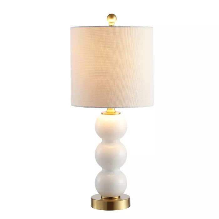 21" Glass/Metal February Table Lamp (Includes Energy Efficient Light Bulb) - JONATHAN Y | Target