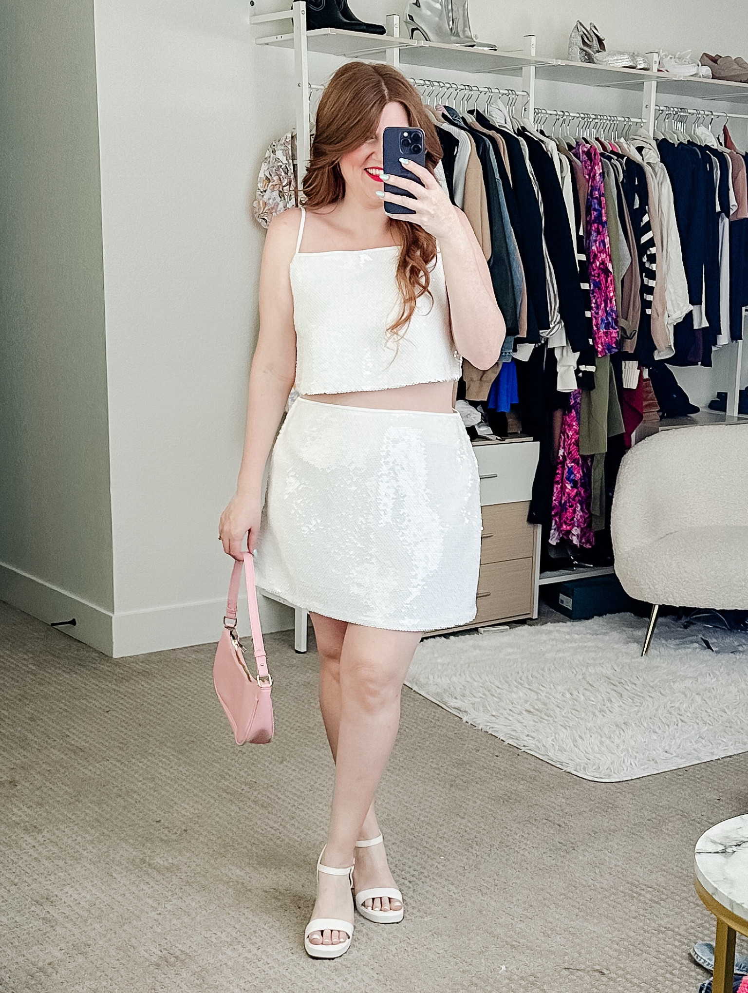White sequin skirt and top from Abercrombie. Cute for any bride or girls night out! 

Skirt has shorts too. Wearing size large and medium in top. 

Party outfit. 

#LTKmidsize #LTKstyletip #LTKfindsunder100