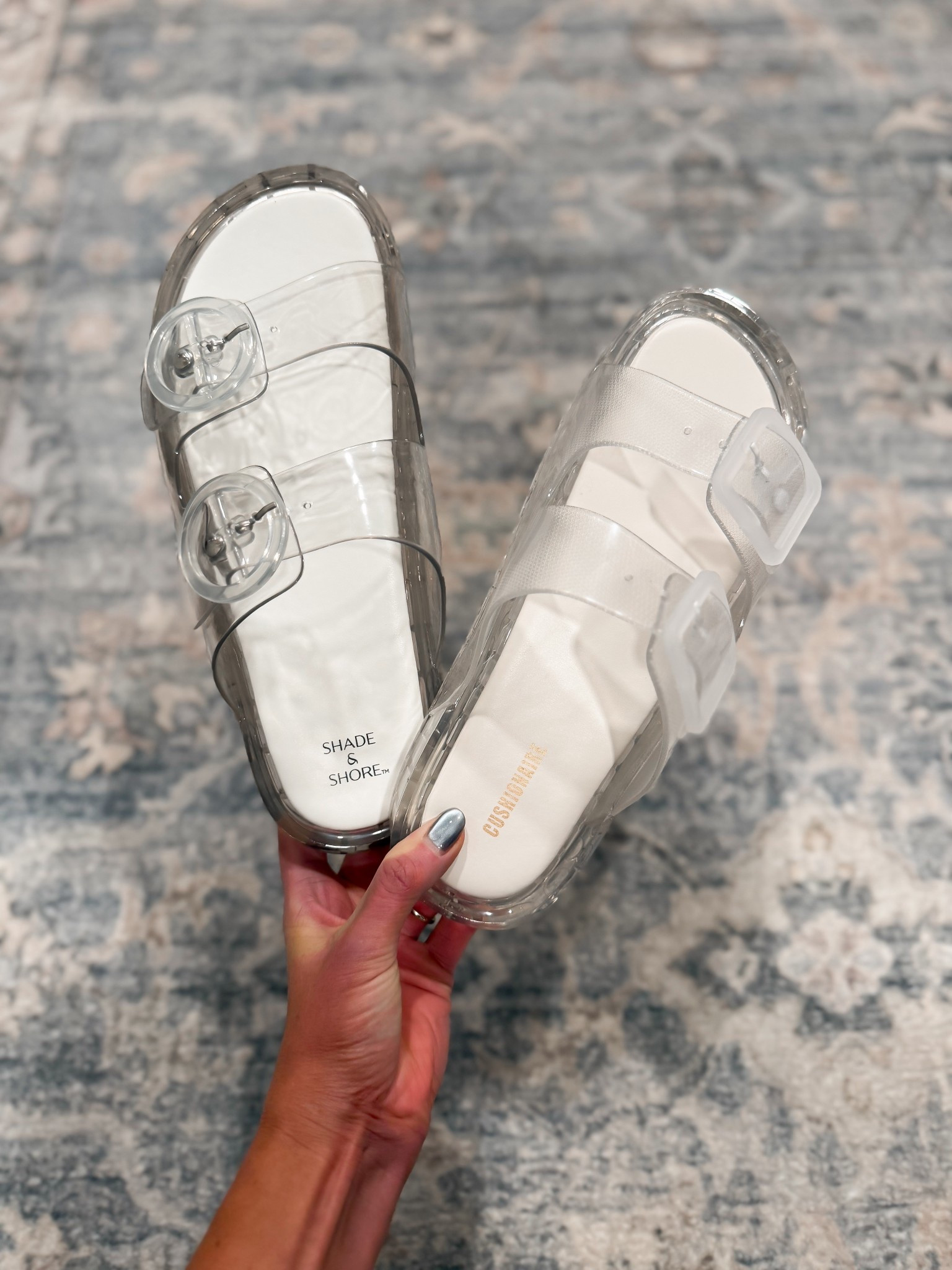 I ordered both of these jelly sandals to try. In my opinion the Cushionaire style is more comfortable. Both equally cute  

#LTKSeasonal #LTKmomlife