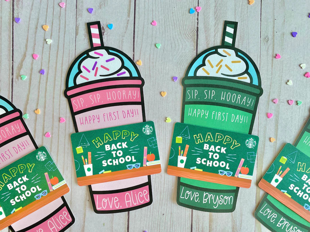 PRINTED Coffee Espresso Back to School Beginning of School Year Teacher Thank You Gift Card Holde... | Etsy (US)