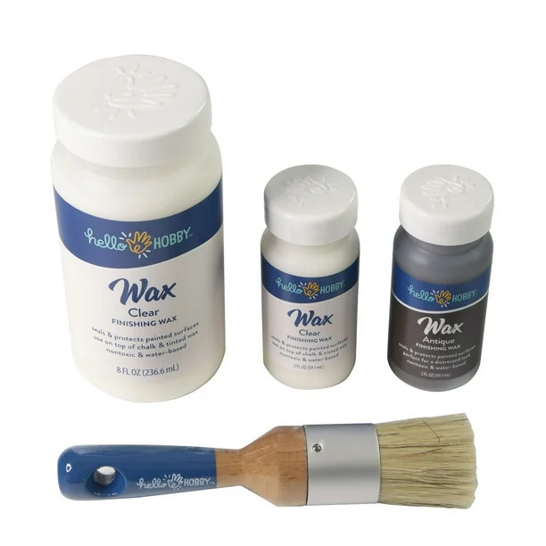 Hello Hobby Wax Application Kit for Chalk Acrylic Paint, 4 Pcs, #40551 | Walmart (US)