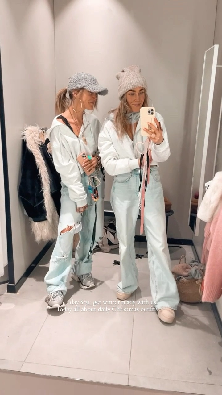 Day 8/31 get winter ready with us. Today all about daily Christmas holiday outfits. 🤍🤍☁️☁️ #LTKGift #getreadywithus #grwm 
.
Denim style with a cropped hoodie, the trending balaclava and add a cute hat for this daily style. We linked all and similar below girlies happy shopping 
.
#dailystyle #Ootd #balaclava #fashionchallenge 

#LTKHoliday #LTKGiftGuide #LTKVideo