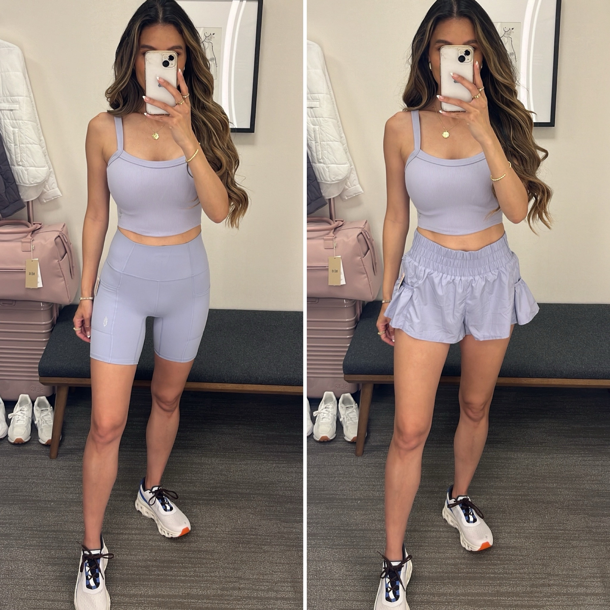 Loving this cute activewear! The top is under $20! Wearing a size xs in the shorts and top and size 8 in sneakers!

#LTKShoeCrush #LTKSummerSales #LTKxNSale