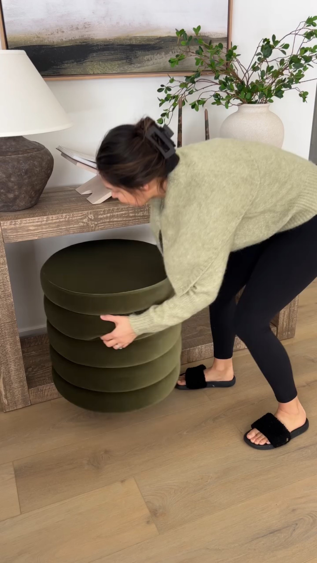 Console table details with pops of green ✨ the moss balls and stems are amazon finds



#LTKHome #LTKSaleAlert #LTKSeasonal