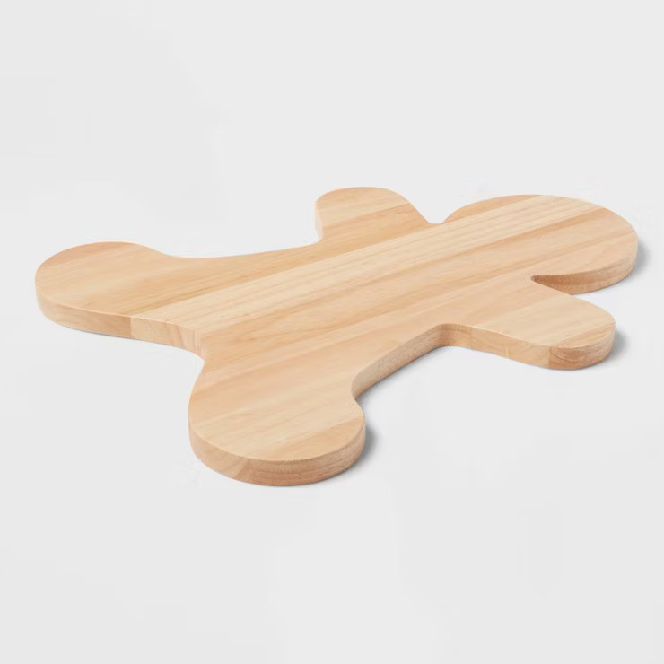 17" x 14" Wood Gingerbread Man Serving Board - Wondershop™ | Target