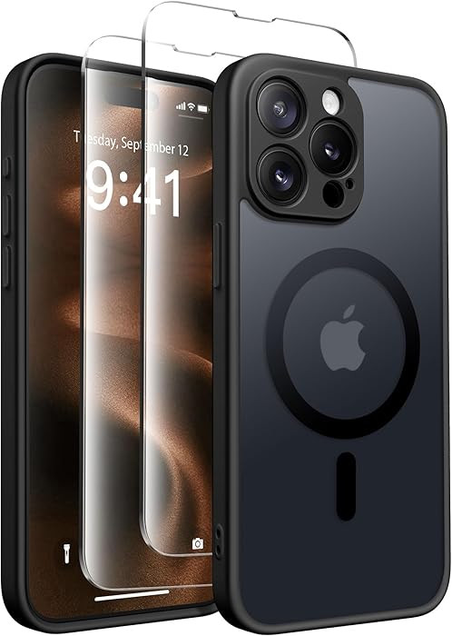 CAPRRO Magnetic for iPhone 15 Pro Max Case, [Compatible with MagSafe] [Full Camera Protection] Sh... | Amazon (US)
