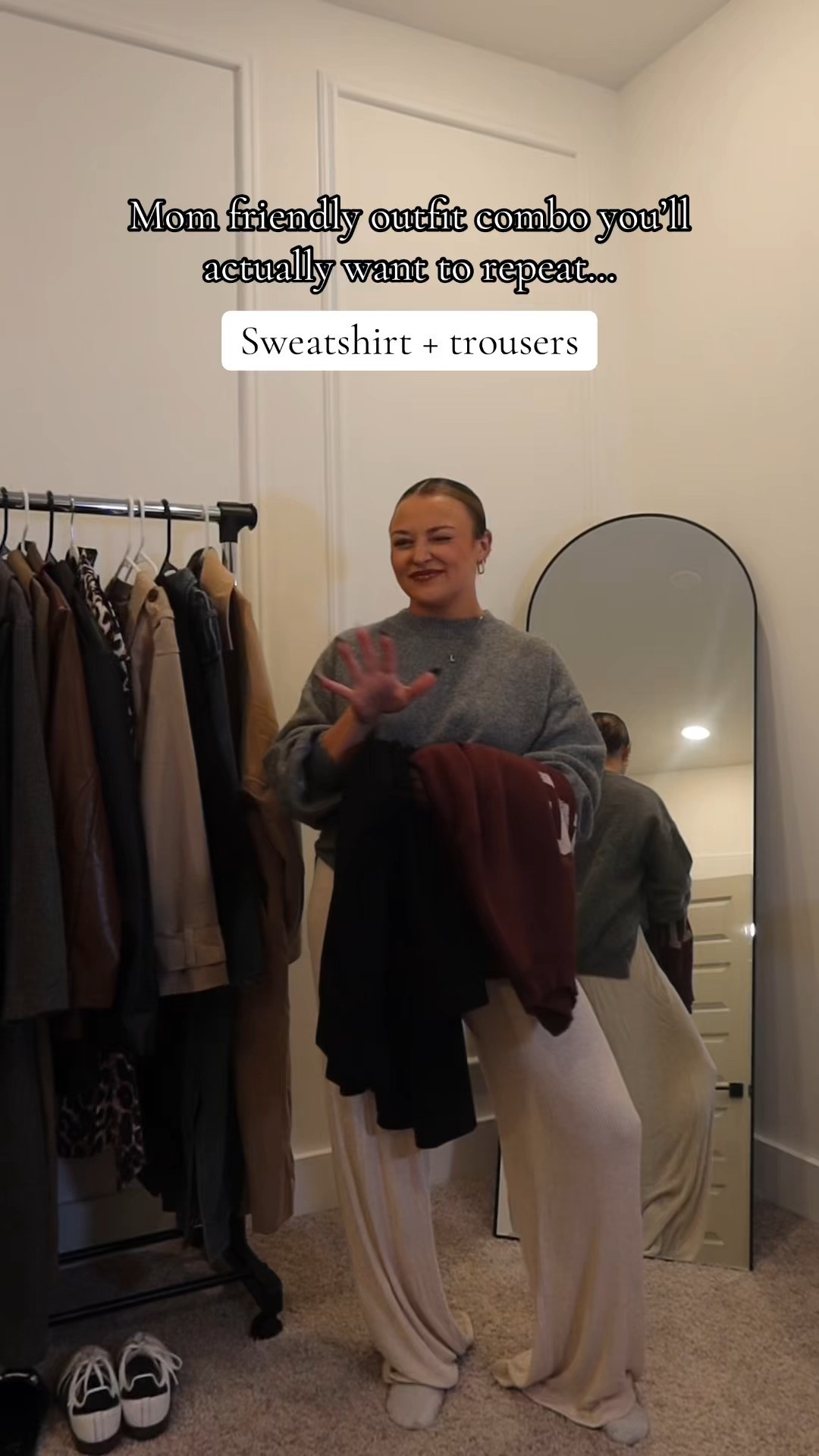 Sweatshirt & trousers are a go to for me in the fall for a chic but elevated comfy fit! Swap out the kitten heel booties for sneakers and it’s still chic yet comfy!

#LTKFindsUnder100 #LTKStyleTip
