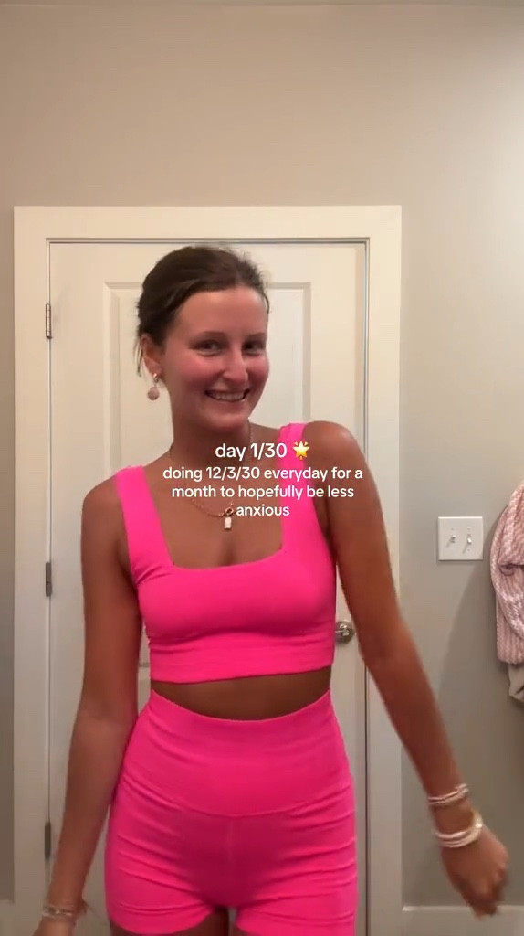 this color instantly helps boost my mood!! i’m 5’6 and got the top and bottom in a size small! the top is sold out right now but they have lots of cute colors!

hot pink workout set, free people movement favs, good karma set, hokas, gym fit, pickleball fit

#LTKstyletip #LTKfitness #LTKActive