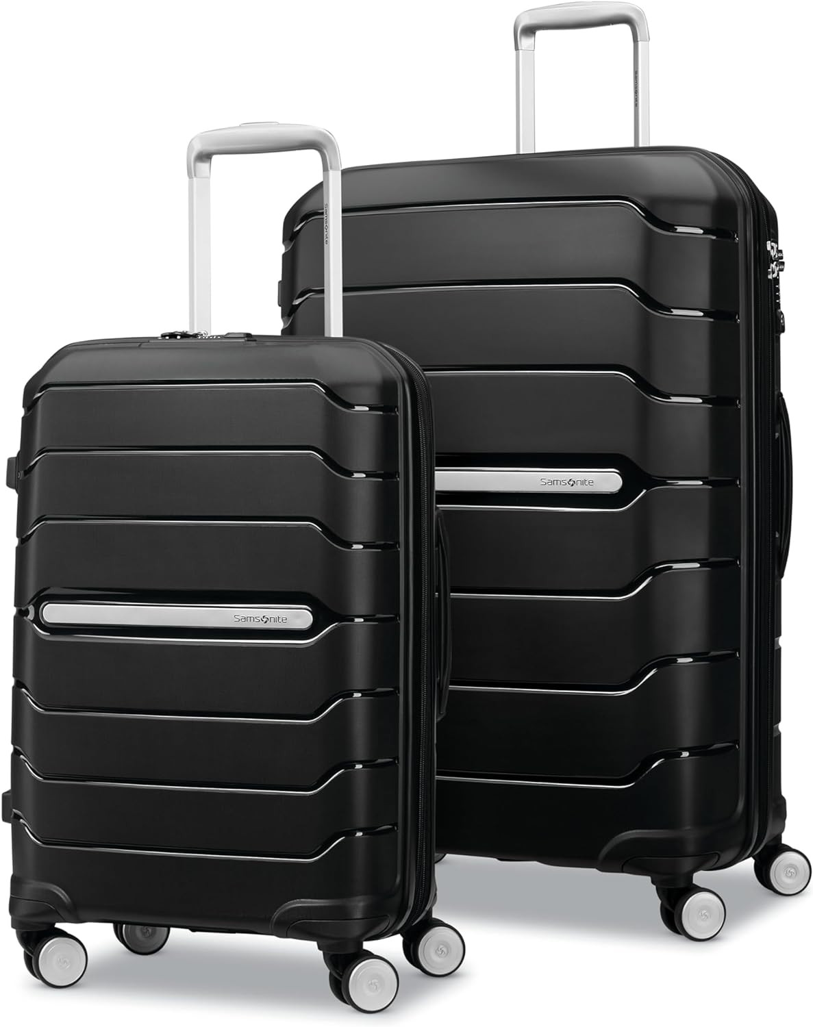 Samsonite Freeform 2-Piece Luggage Set - Carry-On & Large Checked Luggage with Dual Spinner Wheel... | Amazon (US)