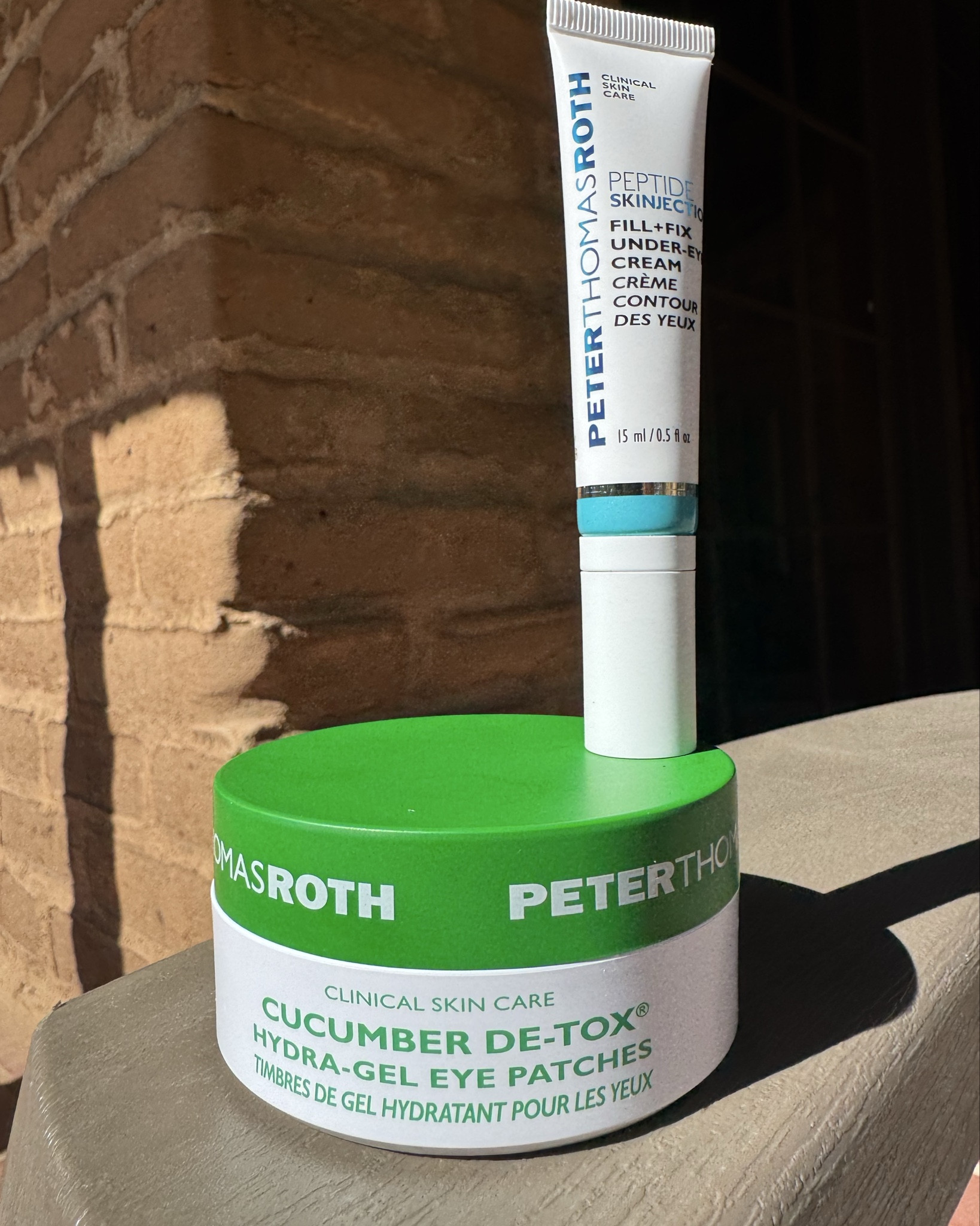 My secret weapons for tired mornings ✨ These two products instantly reduce puffiness and make me look more awake! Using the Peter Thomas Roth Peptide Skinjection Under Eye Cream + Cucumber De-Tox™ Hydra-Gel Eye Patches and I’m obsessed. 🤍 #MorningRoutine #SkincareFavorites

#LTKBeauty