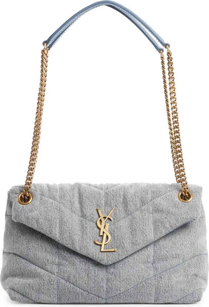 Small Lou Denim Puffer Bag | Nordstrom