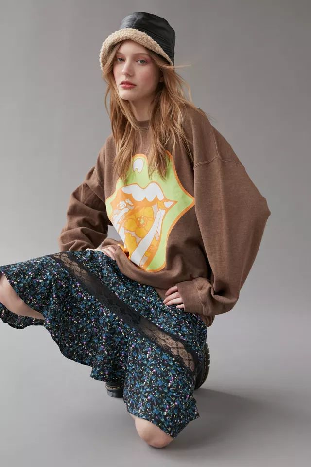 Rolling Stones Logo Sweatshirt | Urban Outfitters (US and RoW)