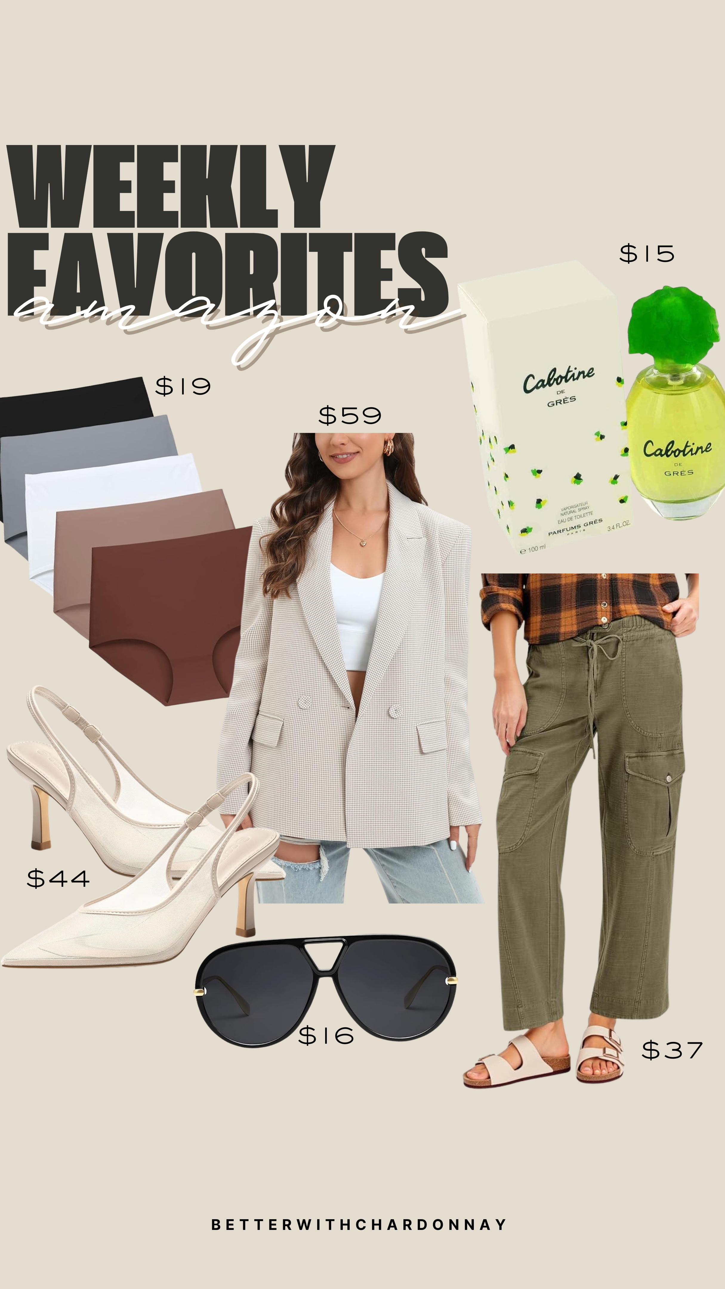 Amazon weekly favorites!

amazon finds, amazon fashion, amazon perfume, amazon pant, heels, fall style blazer 

 #LTKSeasonal #LTKFindsUnder100 #LTKStyleTip