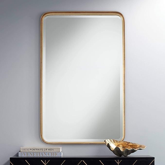 Uttermost Andi Gold 24" x 38 1/4" Rounded Edge Mirror | Amazon (US)