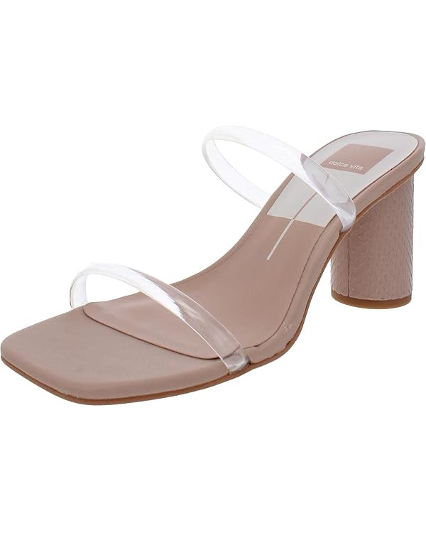 Dolce Vita Women's Noles Vinyl Heeled Sandal | Amazon (US)