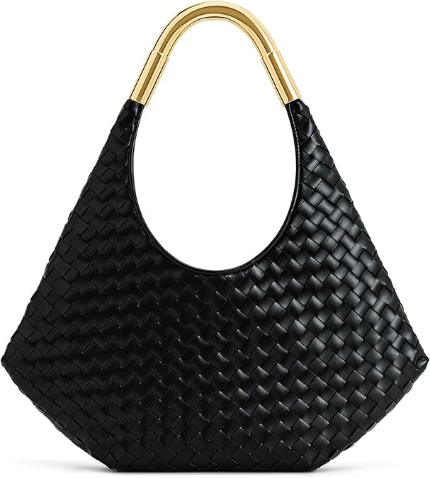Amazon.com: JW PEI Women's Olivia Hand-Woven Metal Handle Hobo Bag - Black : Clothing, Shoes & Je... | Amazon (US)