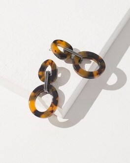 Green Tort Drop Post Earrings | Chico's