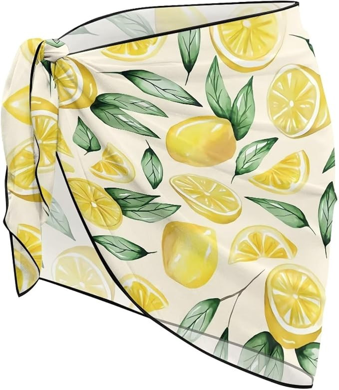 Yuuxorilu Women's Sarong Coverups Beach Wrap Short Bathing Suit Cover Up Sarong Pareo Beach Skirt | Amazon (US)