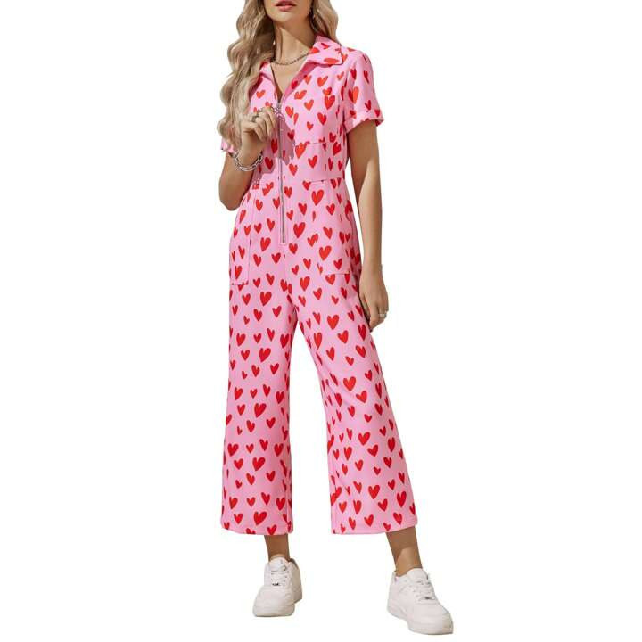 Heart Coveralls | SHEIN