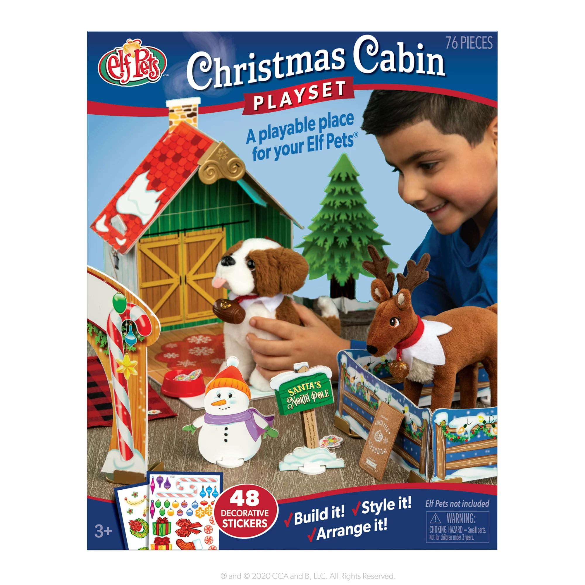 Elf Pets® Christmas Cabin Playset | Walmart (US)