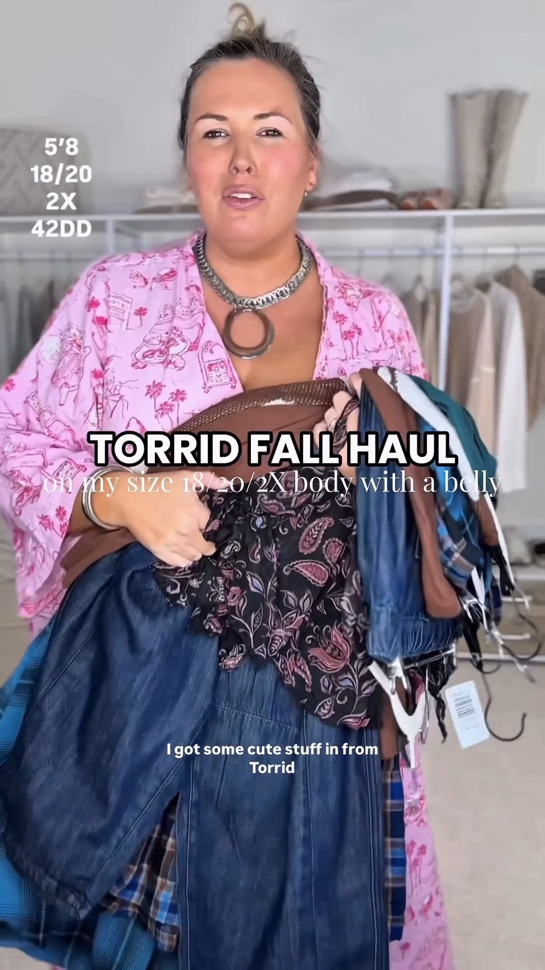 Torrid fall haul! Wearing a size 2x in everything! Plus size, outfit inspo, apron belly, fall fashion, mom life

#LTKMidsize #LTKPlusSize #LTKSeasonal