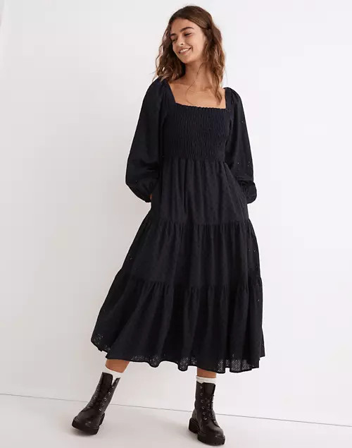 Lucie Cutout-Back Midi Dress | Madewell