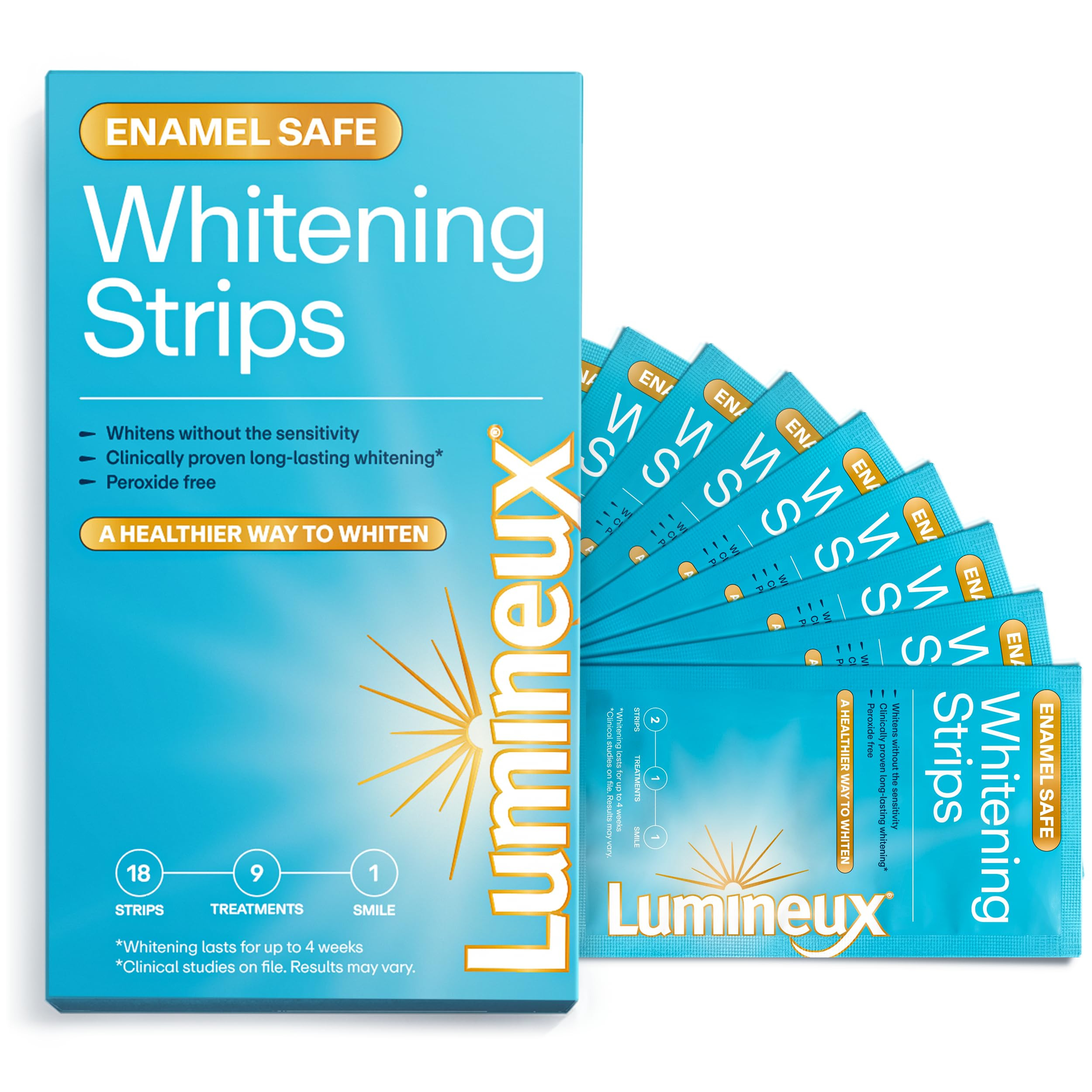 Lumineux Teeth Whitening Strips 7 Treatments - Enamel Safe - Whitening Without The Sensitivity - ... | Amazon (US)