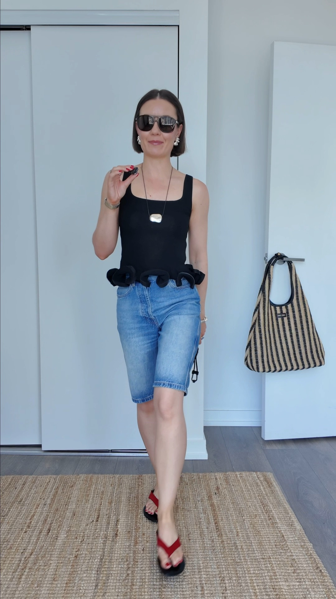 The chic Summer outfit that always works!

Top - S
Linked similar shorts
Sandals - tts and so comfortable

#LTKsummer #LTKcanada #LTKstyletip