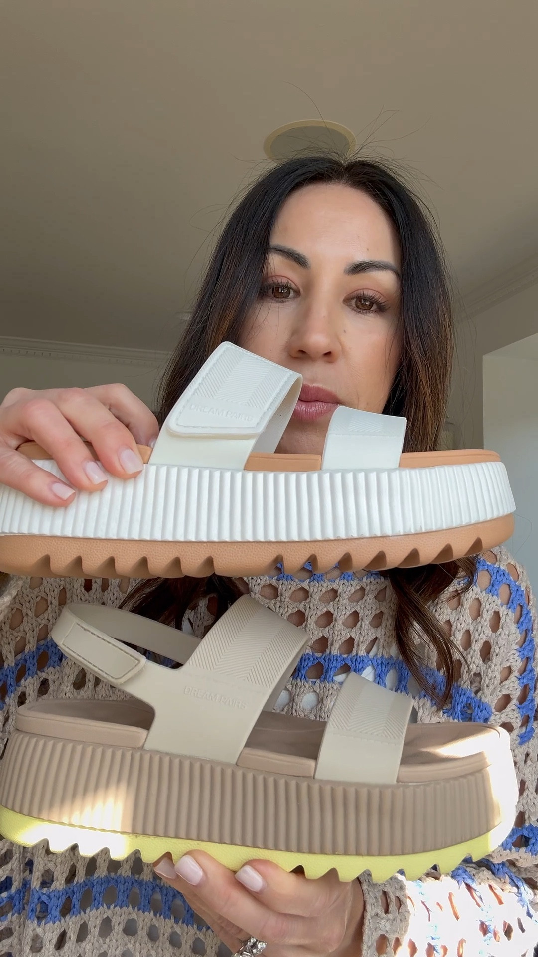 Sweater code tammy20. Platform sandals TTS.

#LTKSaleAlert #LTKOver40