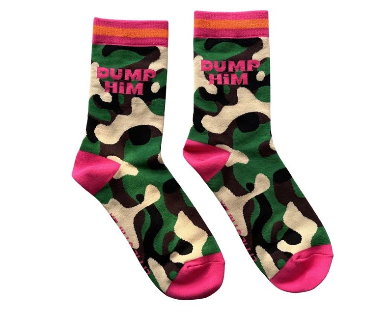 Dump Him Camouflage Camo Socks | Etsy (US)