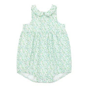 girls sea marsh floral romper | minnow
